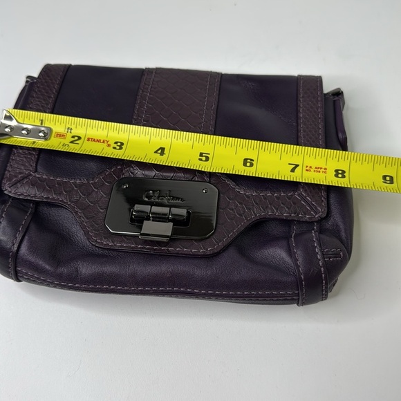 Cole Haan Leather Purple Crossbody Purse - Picture 7 of 8